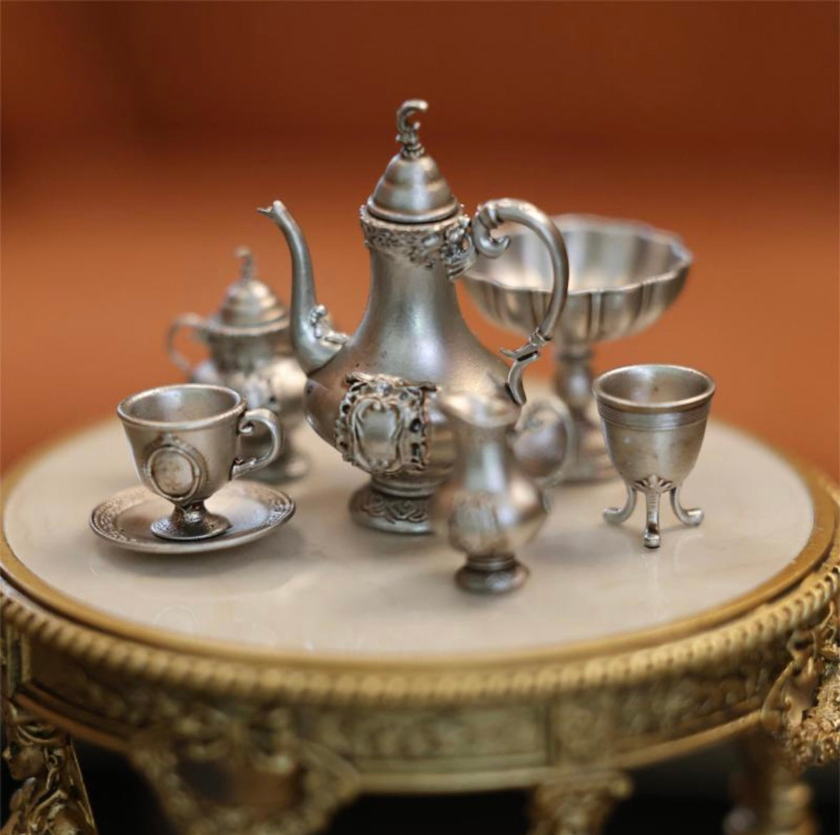 Miniento 1/6 Scale Ceylon Tea Set Dollhouse Ornaments