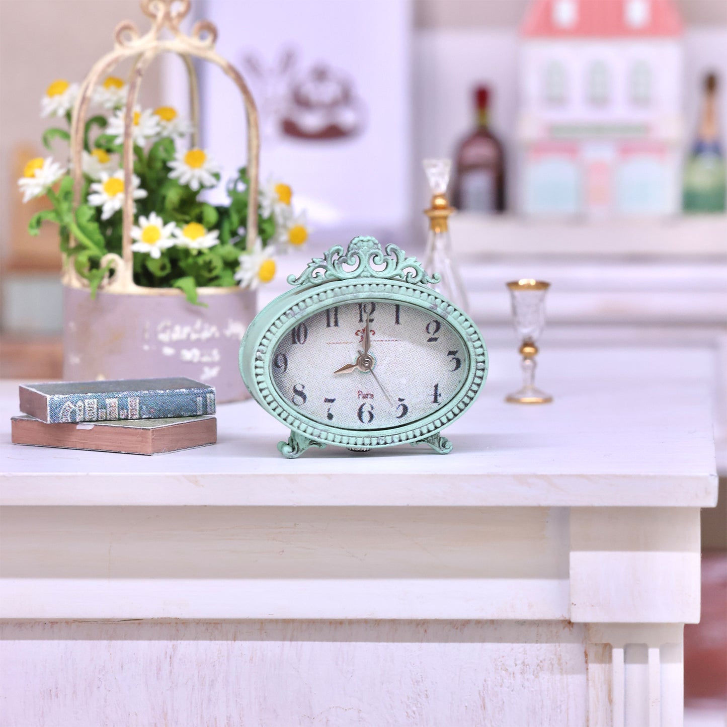 Miniento 1/6 scale functional clock Dollhouse Ornaments