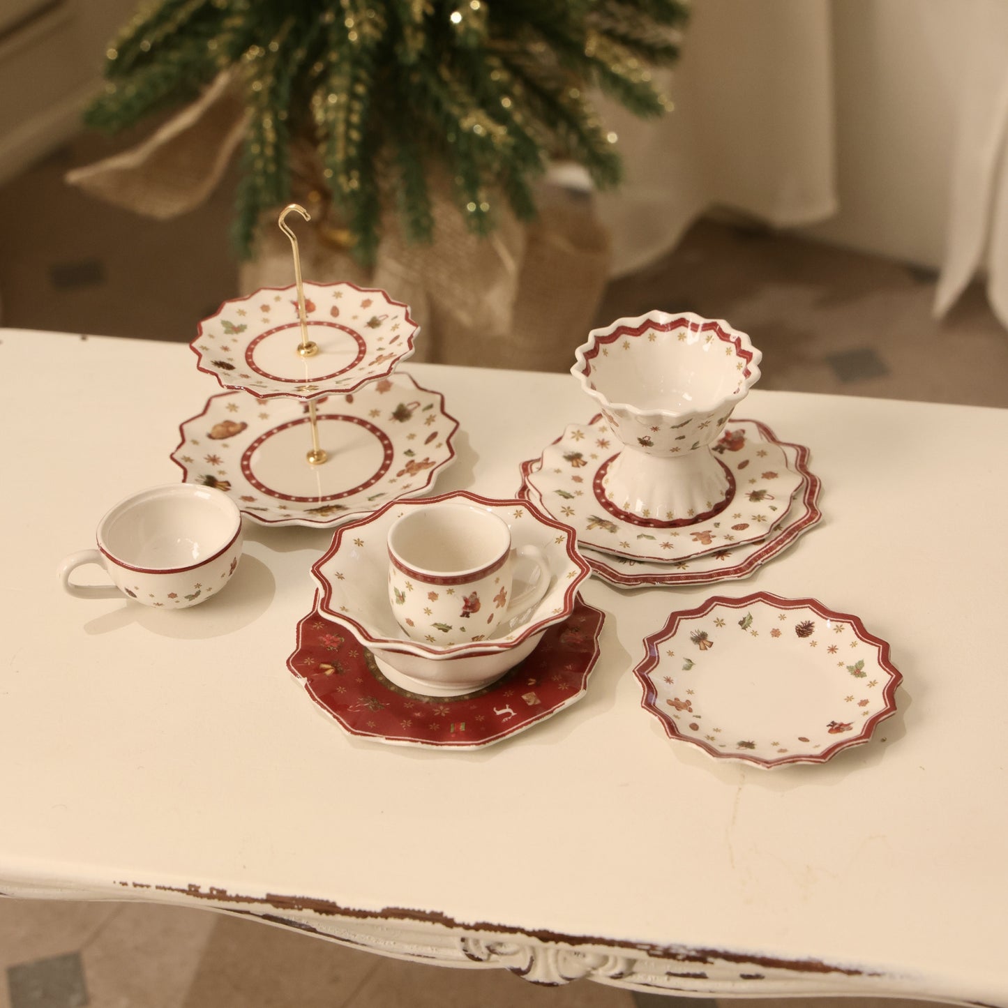 Miniento 1/6 scale Christmas cutlery set Dollhouse Ornaments