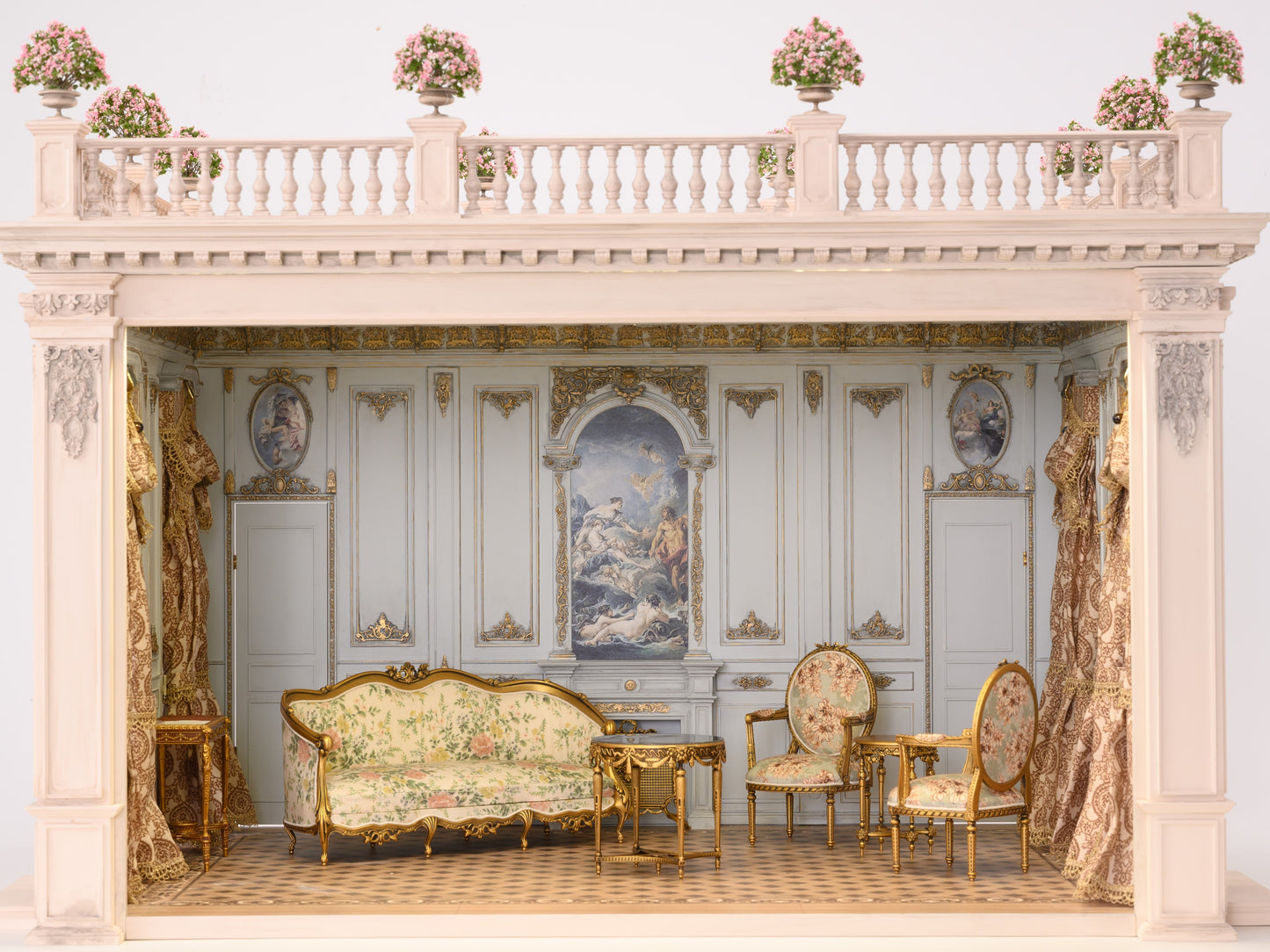 Miniento Dollhouse 1/6 scale A corner of the castle Including furniture Dollhouse