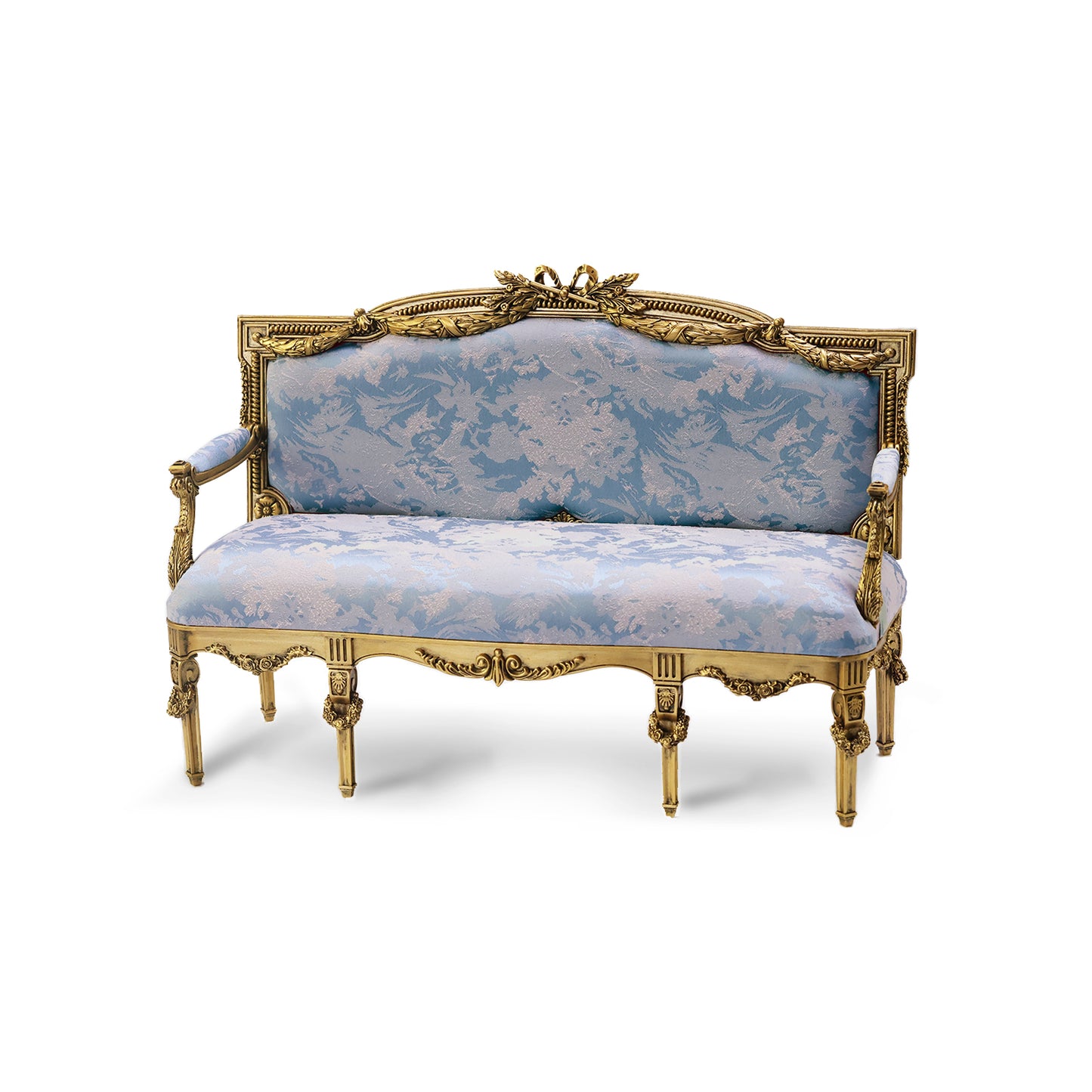 DIY 1/6 Sclae Louis XVI Double Sofa Miniature Furniture Dollhouse Decor